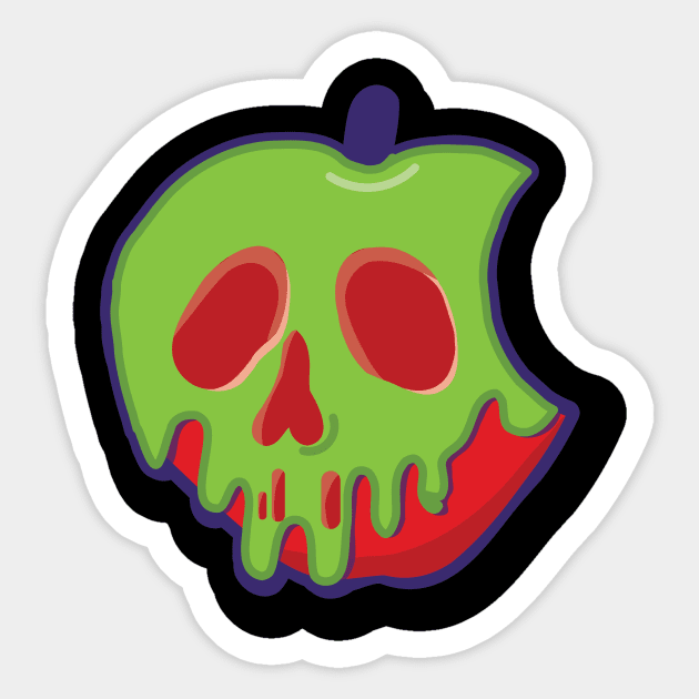 Apple Sticker by EnchantedTikiTees